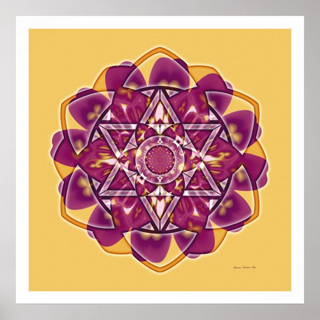 Crop Circle Mandala 4 Poster (Front)