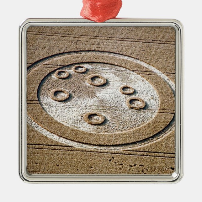 Crop Circle Sisters Of Pleiades Froxfield 1994 Metal Ornament (Front)