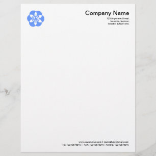Crop Circle Symbol 02 - Baby Blue Letterhead