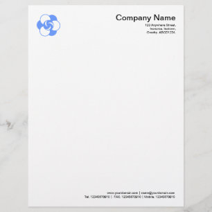 Crop Circle Symbol 04 - Baby Blue Letterhead