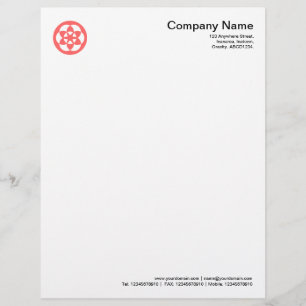 Crop Circle Symbol - Tropical Pink Letterhead