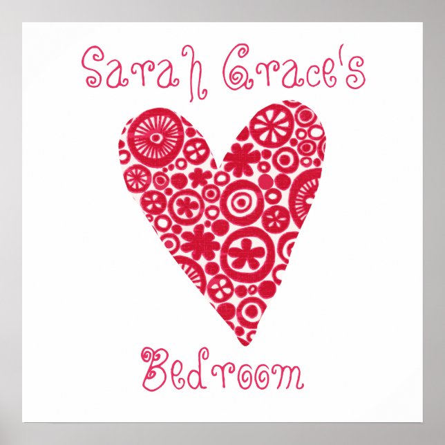 Crop Circles Heart Customizable Poster (Front)