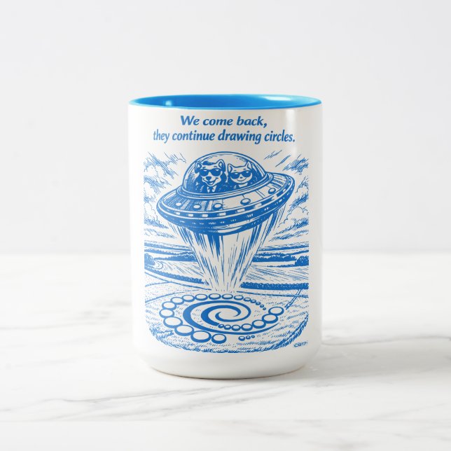 CROP CIRCLES Two-Tone COFFEE MUG (Center)