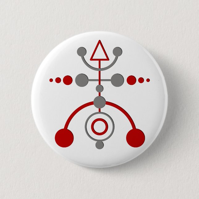 crop cirkle V 2 Inch Round Button (Front)