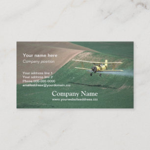 Crop duster business card