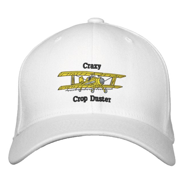 Crop Duster Embroidered Hat (Front)