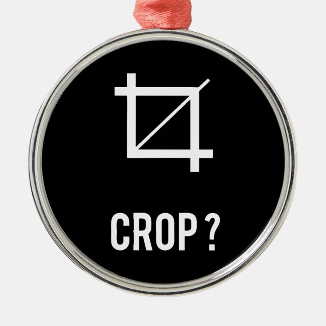 Crop Metal Ornament (Front)