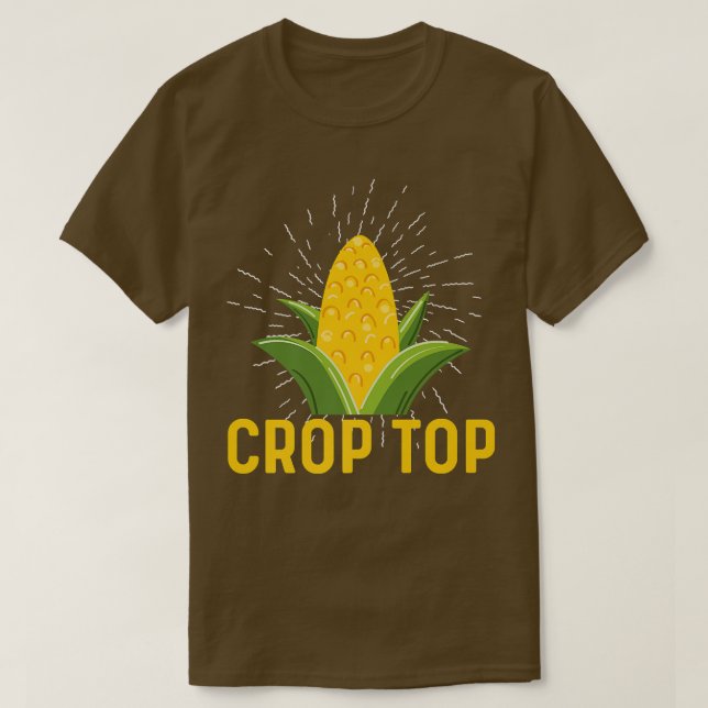 Crop Top Corn Healthy Vegetable  (Design Front)