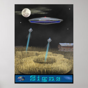 cropcircle ufo poster