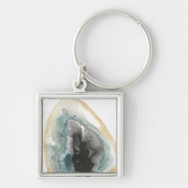Cropped Geodes III Keychain (Front)
