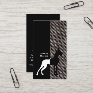 Cropped Great Dane Business Cards