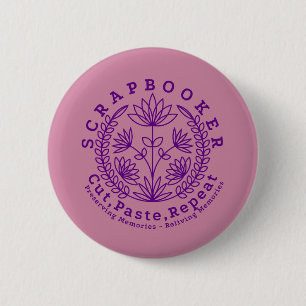 Cropper Scrapbook Crafter 2 Inch Round Button