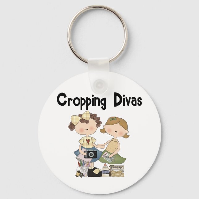 Cropping Divas Keychain (Front)