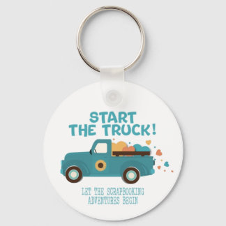 CROPTOBERFEST 2024 BUTTON #2 - Start the Truck! B Keychain