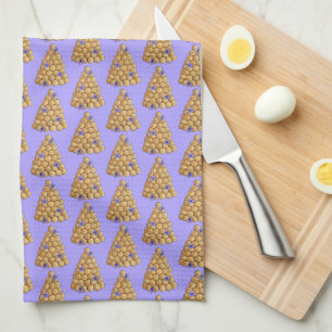 Croquembouche Choux Bun Cream Puffs Wedding Cake Kitchen Towel