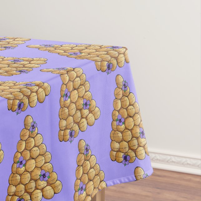 Croquembouche Choux Bun Cream Puffs Wedding Cake  Tablecloth (In Situ)