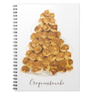 Croquembouche watercolor notebook