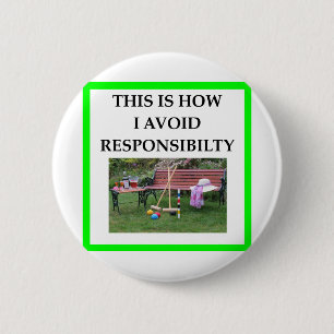 CROQUET 2 INCH ROUND BUTTON