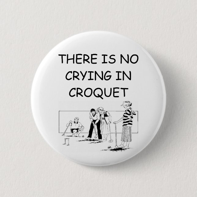 CROQUET 2 INCH ROUND BUTTON (Front)