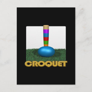 Croquet 2 postcard