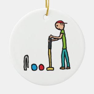 Croquet Ceramic Ornament