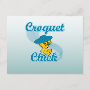Croquet Chick #3 Postcard