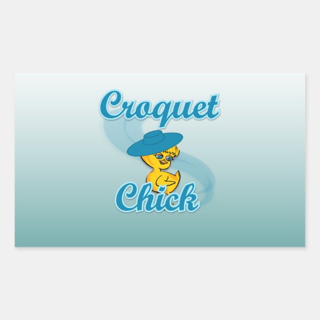 Croquet Chick #3 Sticker (Front)