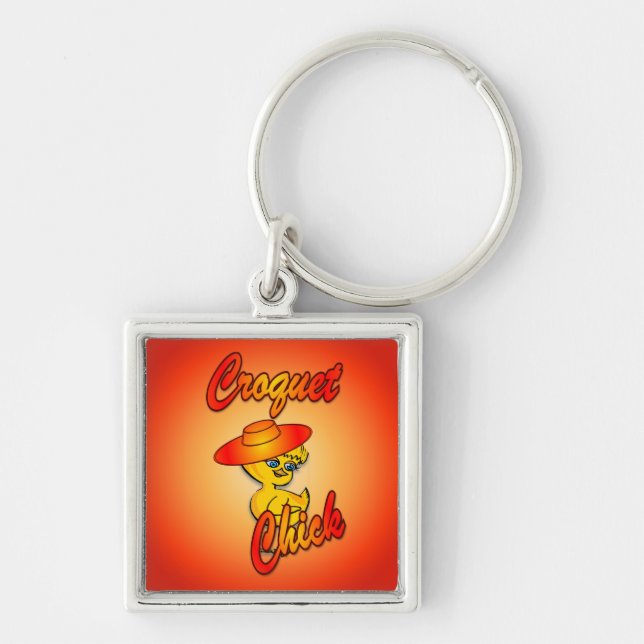 Croquet Chick #5 Keychain (Front)