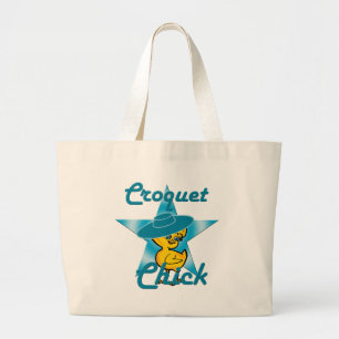 Croquet Chick #7 Large Tote Bag