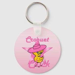 Croquet Chick #8 Keychain