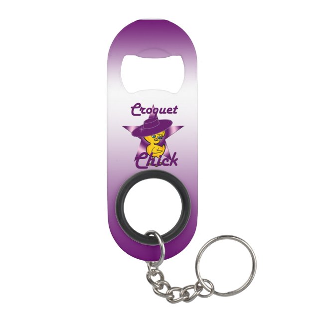 Croquet Chick #9 Mini Bottle Opener (Back)