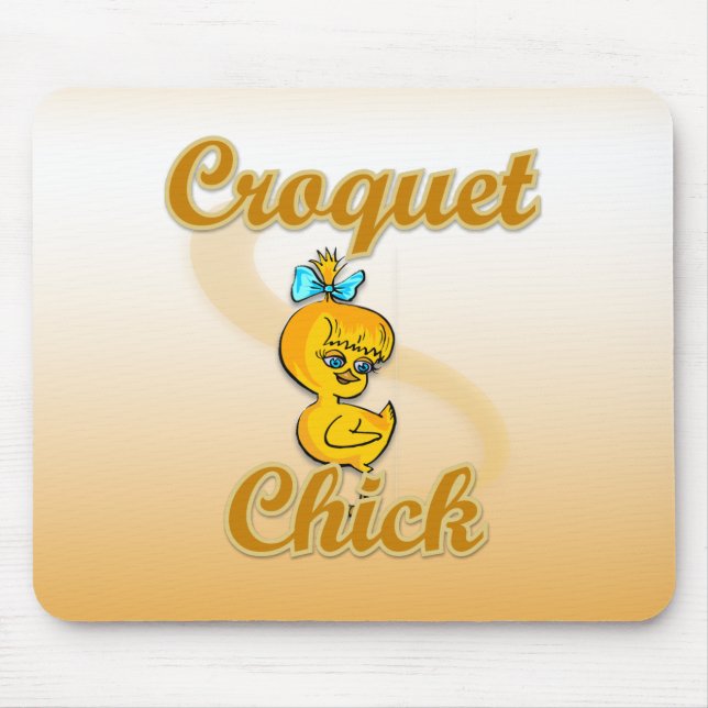 Croquet Chick Mouse Pad (Front)