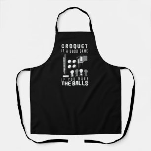 Croquet Game Balls Croquet Player Mallet & Wicket Apron
