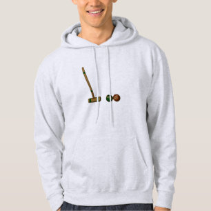 Croquet Mallet and Balls Hoodie