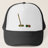 Croquet Mallet and Balls