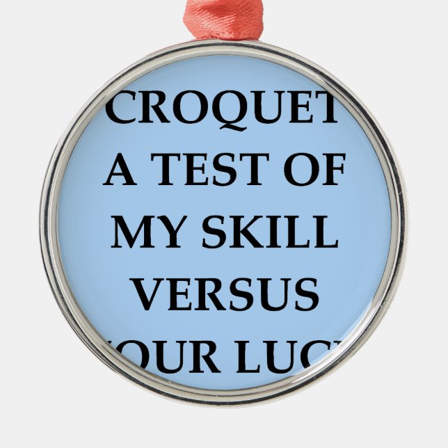 croquet metal ornament (Front)