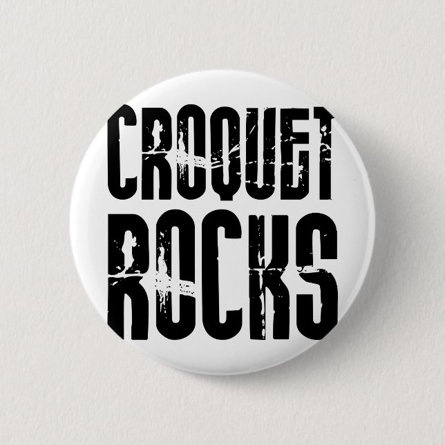 Croquet Rocks 2 Inch Round Button (Front)