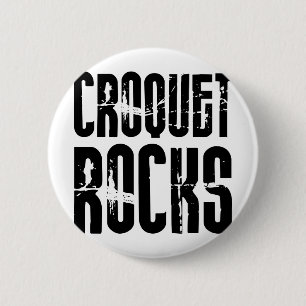 Croquet Rocks 2 Inch Round Button