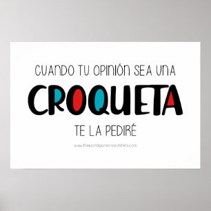 Croqueta Poster