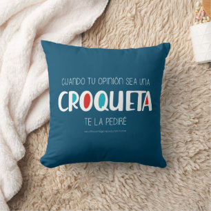 Croqueta Throw Pillow