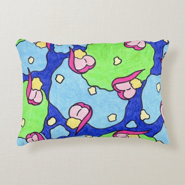 Croqui Abstract Accent Pillow (Front)