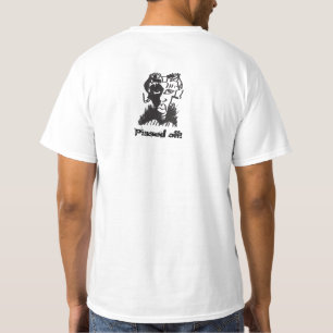Croquis Africain En Feu De T-Shirt De Valeur, Blan