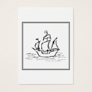 Croquis de bateau de pirate. Galleon. noir et