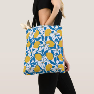 Croquis de citron floral - Sac fourre-tout