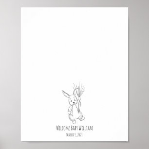 Croquis de lapin Empreinte Livre d'or