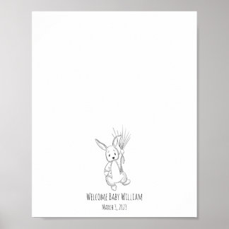 Croquis de lapin Empreinte Livre d'or