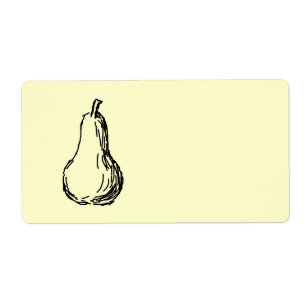 Croquis de poire. Illustration au trait dans le