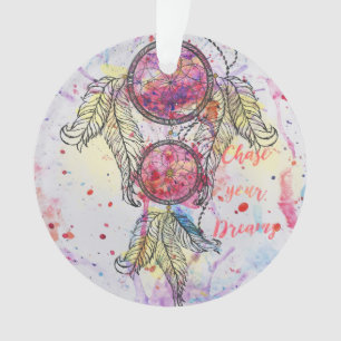 Croquis en aquarelle Dreamcatcher "Chase your Drea