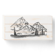 Croquis noir et blanc sur devise
