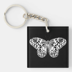 Croquis papillon, blanc et noir